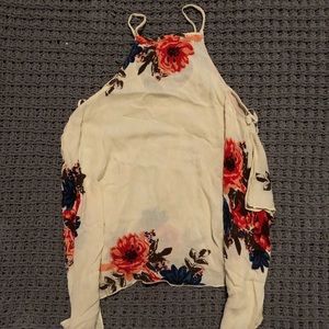 Floral Halter with tie in back- O’Neil